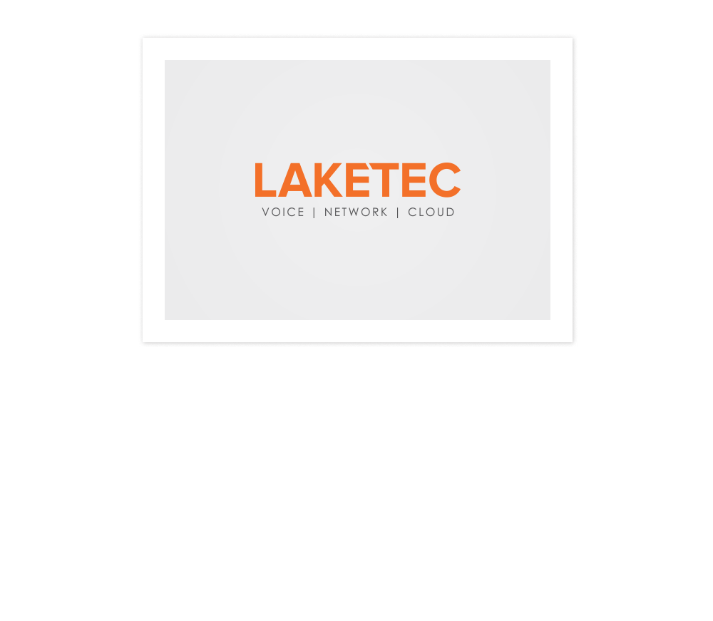 Laketec Logo Print + Graphic Design