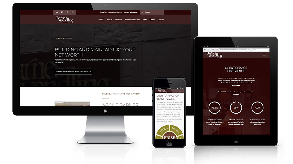 Website Design for Barnes Wendling CPAs