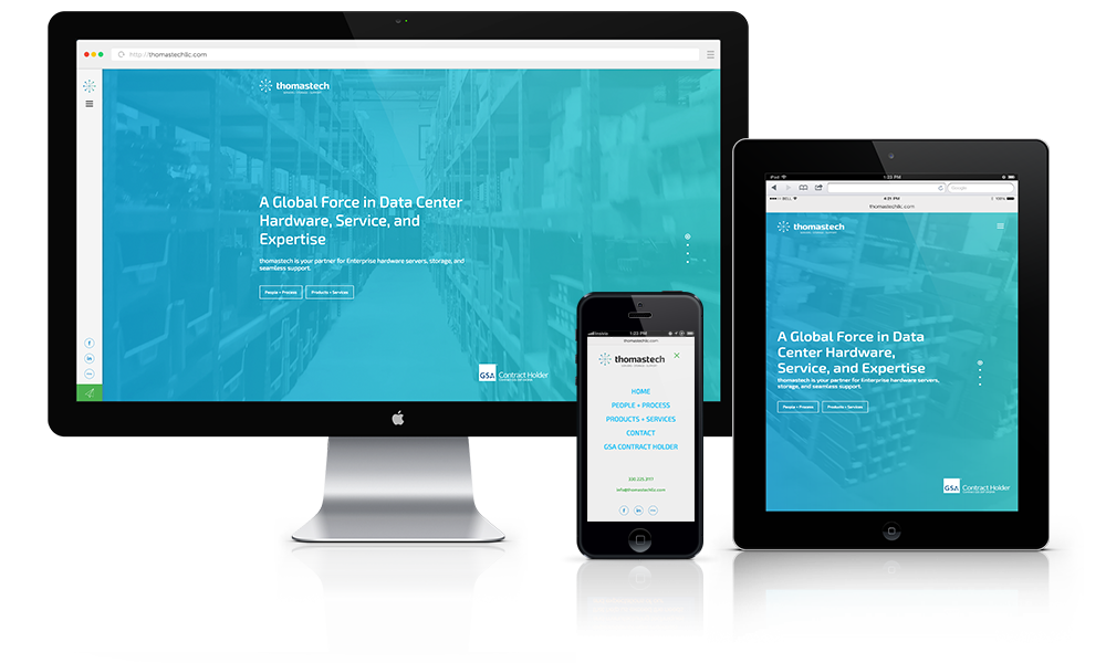 Website Design for Thomastech Website