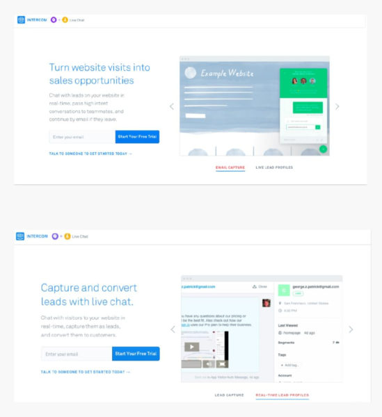 SaaS A/B Example