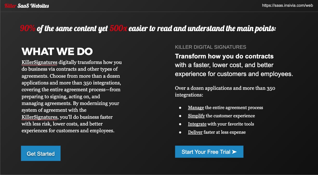 SaaS Website Content Writing