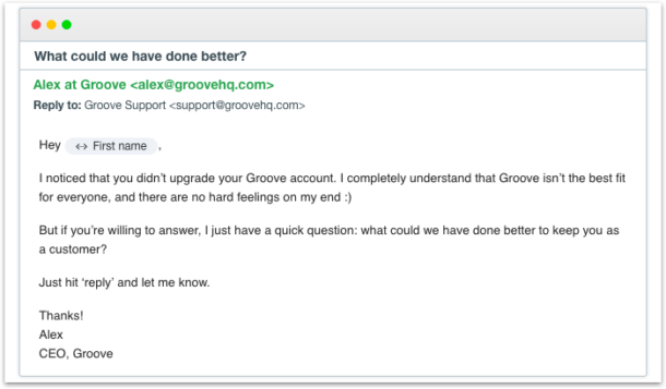 groove customer feedback
