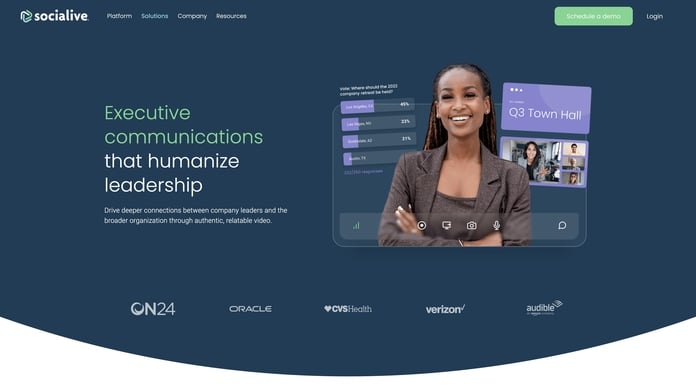 Socialive SaaS Website