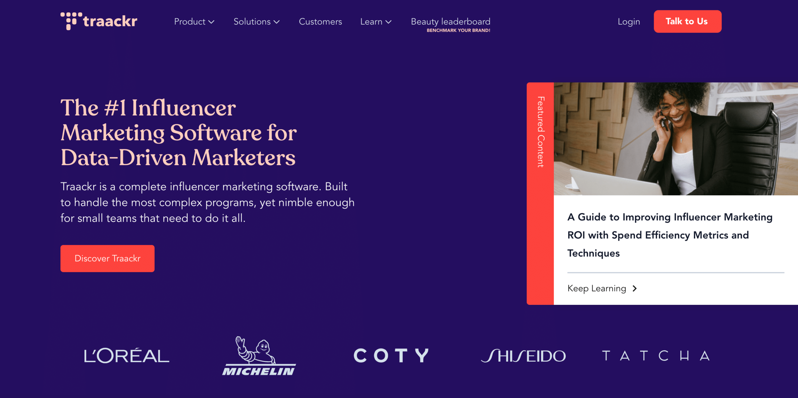 Traacker influencer marketing tool