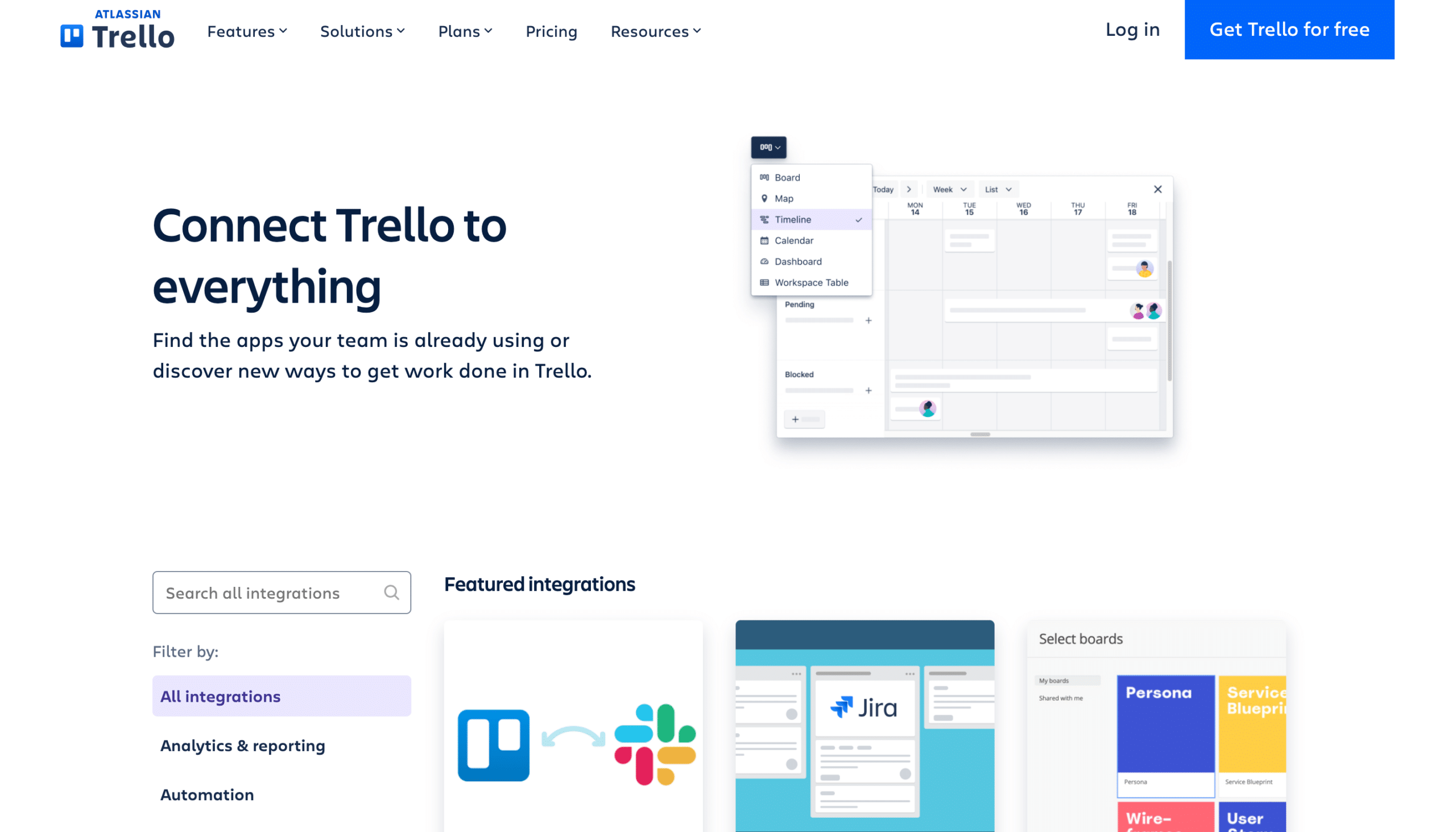 Trello web integration example