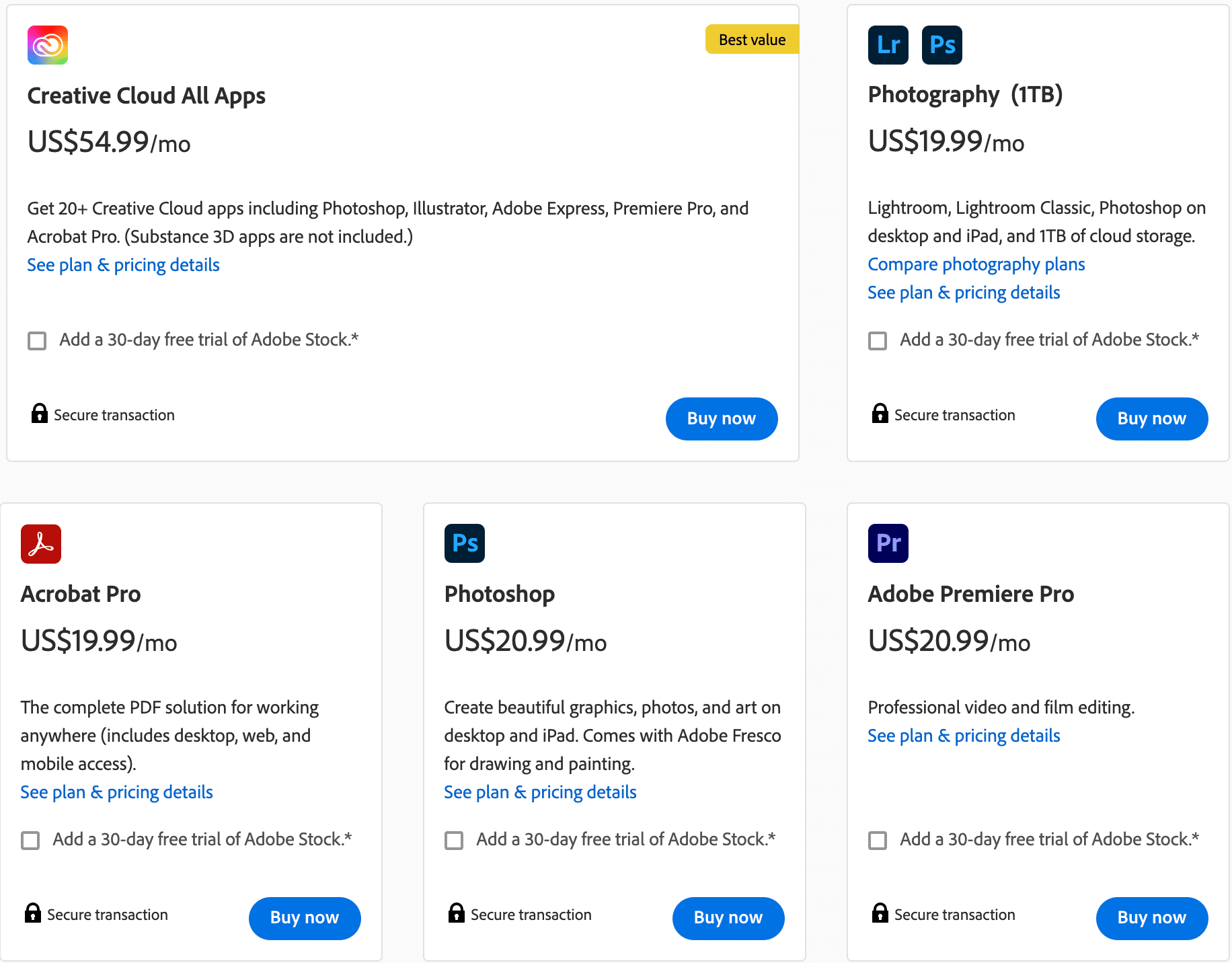 Adobe Value Based pricing Example